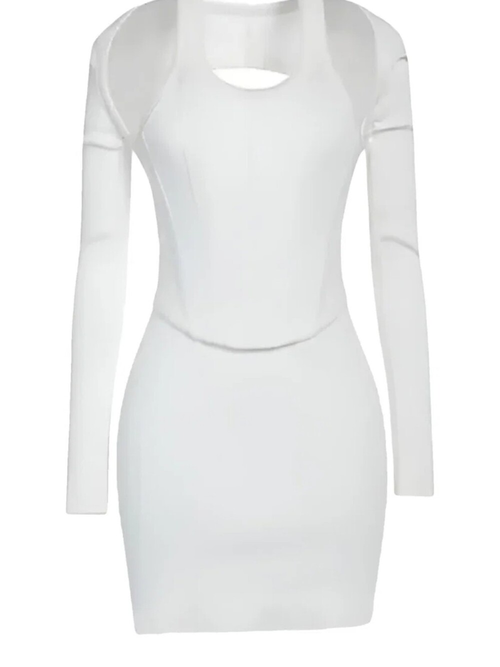 DION LEE White Modular Corset Minidress XS NWT